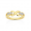 9ct-Diamond-Infinity-Dress-Ring Sale