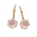 Eliza-9ct-Rose-Gold-Rose-Cut-Rose-Quartz-Hook-Earrings Sale