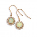 9ct-Rose-Gold-Opal-and-Diamond-Earrings Sale