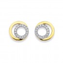 9ct-Circle-in-Circle-Diamond-Earrings Sale
