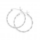 Sterling-Silver-25mm-Twist-Hoop-Earringss Sale