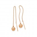 9ct-Rose-Gold-Orb-Thread-Earrings Sale