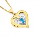 9ct-Blue-Topaz-Heart-Pendant Sale