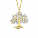 9ct-Diamond-Set-Tree-of-Life-Pendant-TDW10ct Sale