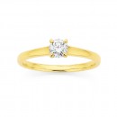 9ct-Gold-35ct-Diamond-Solitaire-Ring Sale