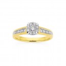 9ct-Heart-Claw-Diamond-Ring-TDW50ct Sale