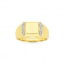 9ct-Diamond-Set-Gents-Signet-Ring Sale