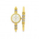 Elite-Ladies-Seven-Lucky-Rings-Watch-and-Bracelet-Set-Model5080232 Sale