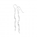 Sterling-Silver-Long-Ribbon-Drop-Earrings Sale