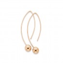 9ct-Rose-Gold-Wishbone-Ball-Drop-Earrings Sale