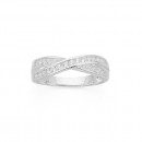 Sterling-Silver-CZ-Crossover-Ring Sale