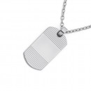 Stainless-Steel-Chisel-Dogtag-W-Horizontal-Line Sale