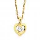 9ct-Diamond-Heart-Pendant Sale