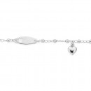 Sterling-Silver-Curb-Ball-ID-Bracelet-with-Heart-Charm Sale