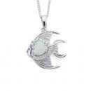 Sterling-Silver-Cubic-Zirconia-Created-Opal-Pendant Sale