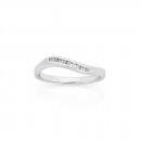 9ct-White-Gold-Diamond-Wave-Stacker-Ring Sale
