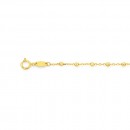 9ct-19cm-Beads-On-Chain-Bracelet Sale