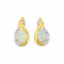 9ct-Opal-Diamond-Earrings Sale