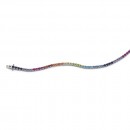 Silver-Rainbow-CZ-Tennis-Bracelet Sale