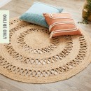 Eco-Collection-Jute-Looped-Round-Rugs Sale