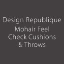 Design-Republique-Mohair-Feel-Check-Cushions-Throws Sale