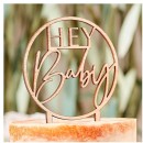 Ginger-Ray-Wooden-Hey-Baby-Cake-Topper Sale