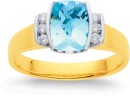 9ct-Aquamarine-Diamond-Ring Sale