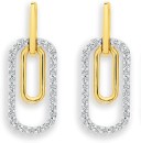 9ct-Diamond-Paperclip-Earrings Sale
