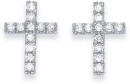 9ct-Diamond-Cross-Stud-Earrings Sale