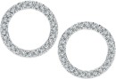 9ct-Diamond-Circle-Stud-Earrings Sale