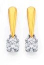 18ct-Diamond-Solitaire-Earrings Sale
