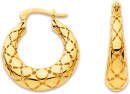 9ct-Quilted-Puff-Hoops Sale