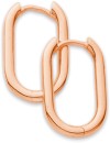 9ct-Solid-Rose-Gold-Oval-Huggies Sale