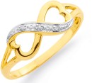 9ct-Infinity-Diamond-Ring Sale