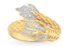9ct-Diamond-Set-Dragon-Ring Sale