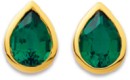 9ct-Created-Emerald-Stud-Earrings Sale