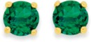 9ct-Created-Emerald-Stud-Earrings Sale