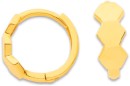 9ct-10mm-Triple-Honeycomb-Huggie-Earrings Sale
