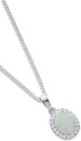 Sterling-Silver-Created-Opal-Cubic-Zirconia-Oval-Shaped-Pendant Sale