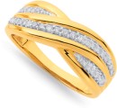 9ct-Diamond-Crossover-Ring Sale
