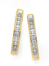 9ct-Two-Tone-Gold-Diamond-Hoops Sale