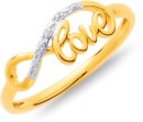 9ct-Diamond-Love-Infinity-Ring Sale