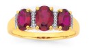 9ct-Created-Ruby-Diamond-Ring Sale