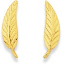 9ct-Diamond-Cut-Leaf-Stud-Earrings Sale