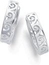 Sterling-Silver-15mm-Filigree-Huggie-Earrings Sale
