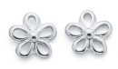 Sterling-Silver-Open-Flower-Stud-Earrings Sale