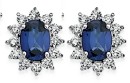 Blue-Created-Sapphire-CZ-Stud-Earrings-in-Sterling-Silver Sale