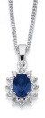 Sterling-Silver-Blue-Created-Sapphire-Cubic-Zirconia-Pendant Sale