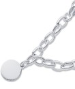 Sterling-Silver-20cm-Belcher-Bracelet-with-Disc Sale