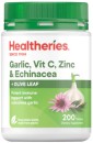 Healtheries-Garlic-Vit-C-Zinc-Echinacea-with-Olive-Leaf-200-Tablets Sale